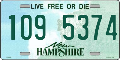 NH license plate 1095374