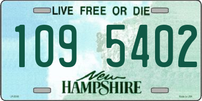 NH license plate 1095402