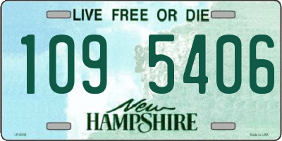 NH license plate 1095406
