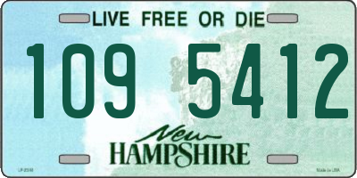 NH license plate 1095412