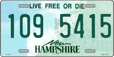 NH license plate 1095415