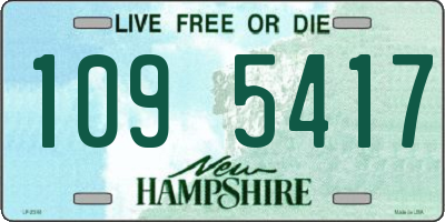 NH license plate 1095417
