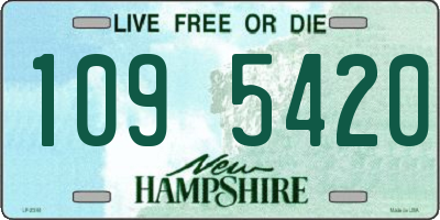 NH license plate 1095420