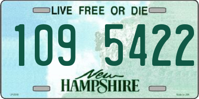 NH license plate 1095422