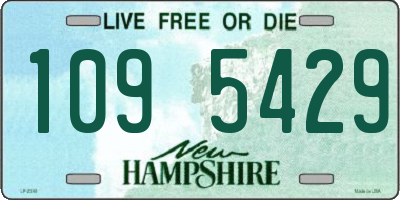 NH license plate 1095429