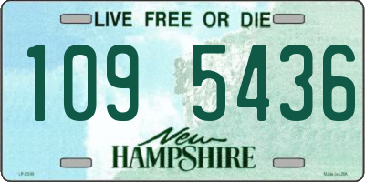 NH license plate 1095436