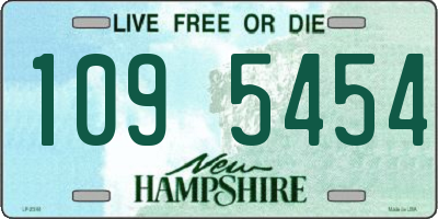 NH license plate 1095454