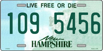 NH license plate 1095456