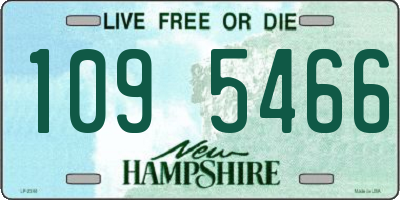 NH license plate 1095466