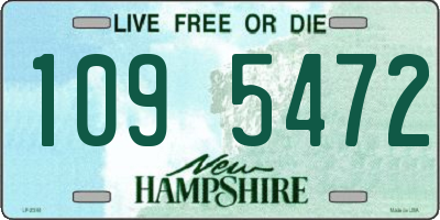 NH license plate 1095472
