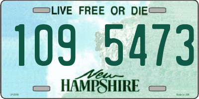 NH license plate 1095473
