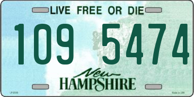 NH license plate 1095474
