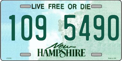 NH license plate 1095490