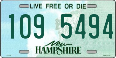 NH license plate 1095494