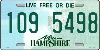 NH license plate 1095498