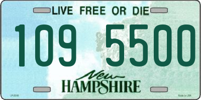 NH license plate 1095500