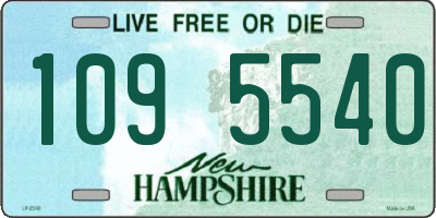 NH license plate 1095540