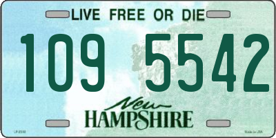 NH license plate 1095542