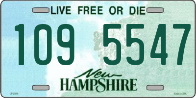 NH license plate 1095547