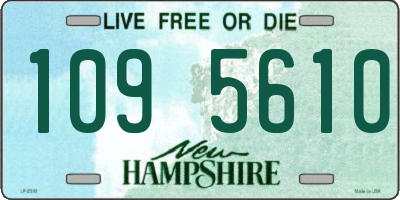 NH license plate 1095610