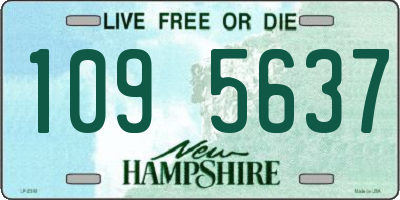 NH license plate 1095637