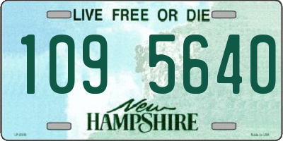 NH license plate 1095640