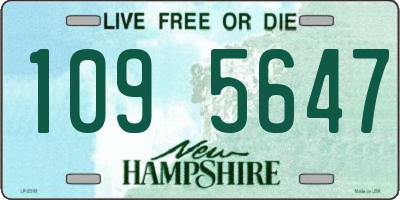 NH license plate 1095647