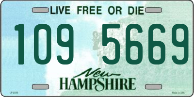 NH license plate 1095669