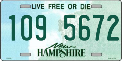NH license plate 1095672
