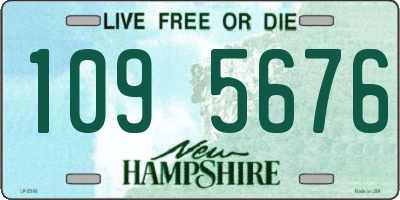 NH license plate 1095676