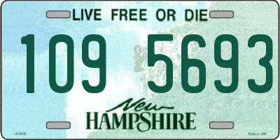 NH license plate 1095693