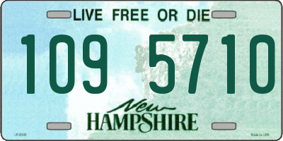 NH license plate 1095710