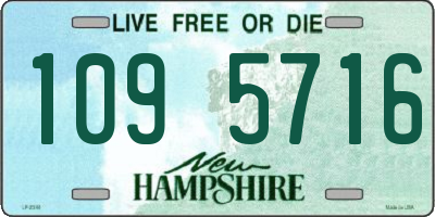 NH license plate 1095716