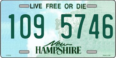 NH license plate 1095746