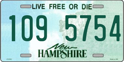 NH license plate 1095754