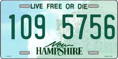 NH license plate 1095756