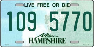NH license plate 1095770