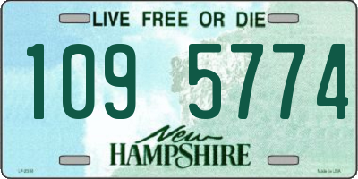 NH license plate 1095774