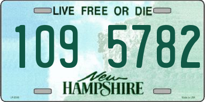 NH license plate 1095782