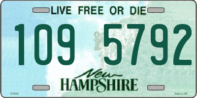 NH license plate 1095792