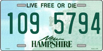 NH license plate 1095794