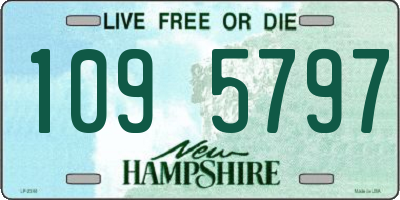 NH license plate 1095797