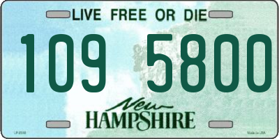 NH license plate 1095800