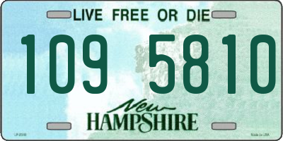 NH license plate 1095810