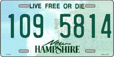 NH license plate 1095814