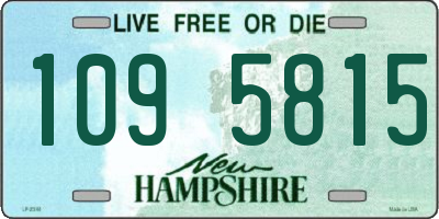 NH license plate 1095815