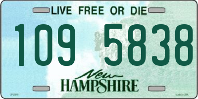 NH license plate 1095838