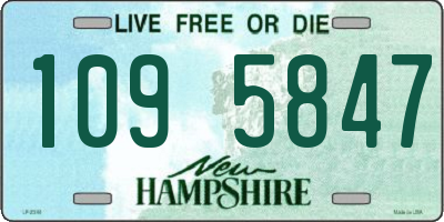 NH license plate 1095847