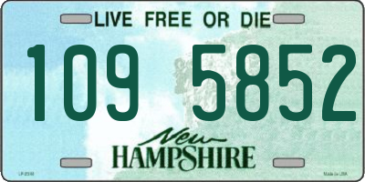 NH license plate 1095852