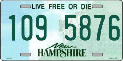 NH license plate 1095876